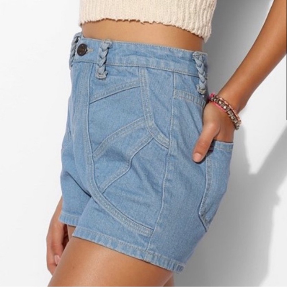BDG Urban Outfitters | Retro Sun Ray High Waisted Denim Shorts Jorts